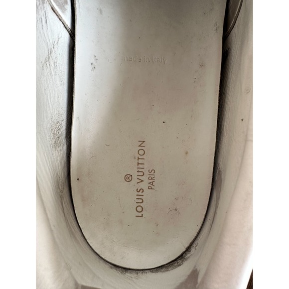 Louis Vuitton Blue & White Monogram Slip On Sneakers - Picture 6 of 7